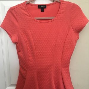 NWOT Amy Byer Peplum Top